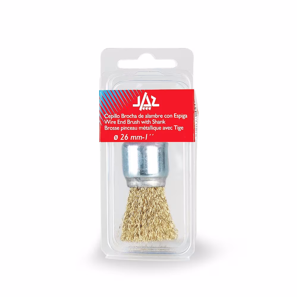 Jaz End Brush 26mm x 30mm x 0.3mm - 6mm Shank - Stainless Steel Loose (BRUE-2600S)