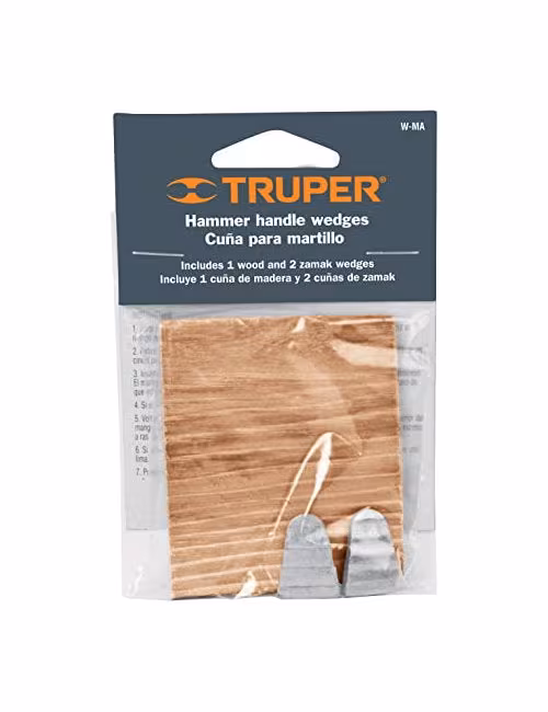 Truper Handle Repair Kit Hammer - Wood & Steel Wedge W-MA