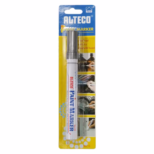 Alteco Paint Marker Silver Blister Pack