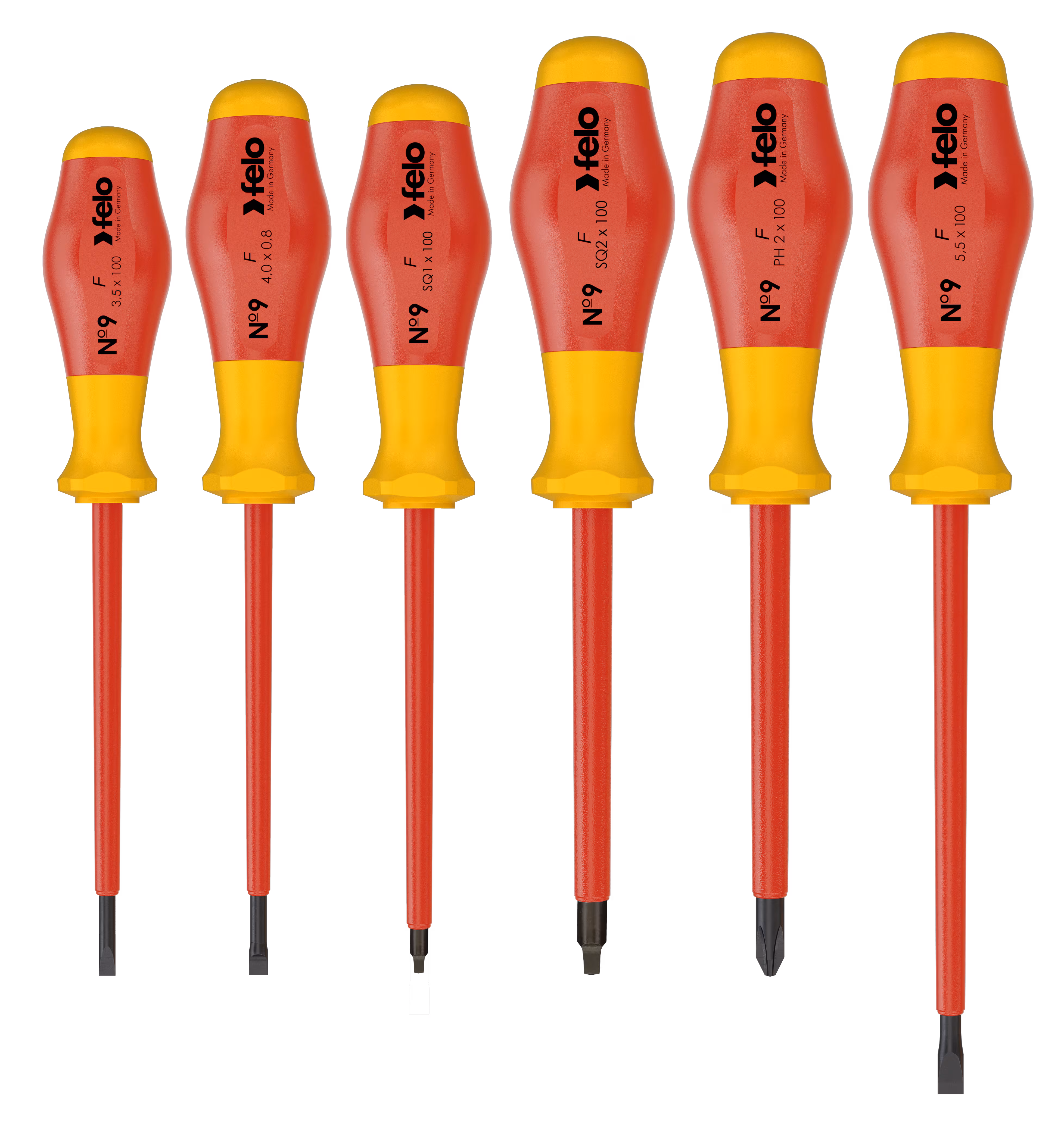 Felo 913 Screwdriver Set 6pc VDE Insulated
