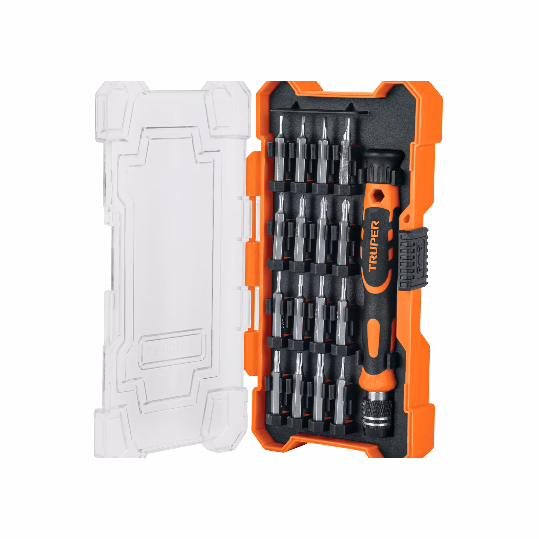 Truper Precision screwdriver with 16 interchangeable tips -